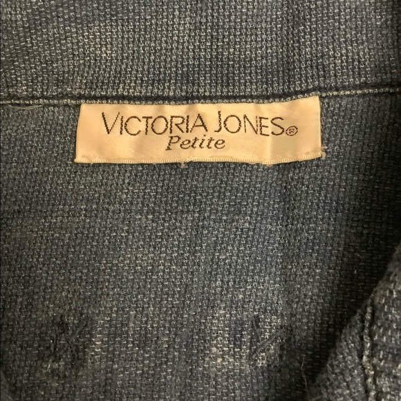Vintage zip up denim shore jacket - Picture 2 of 3
